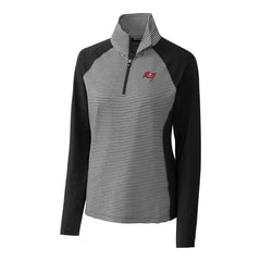 Cutter & Buck Women's Forge Tonal Stripe Half-Zip Pullover Jacket - Tampa Bay Buccaneers