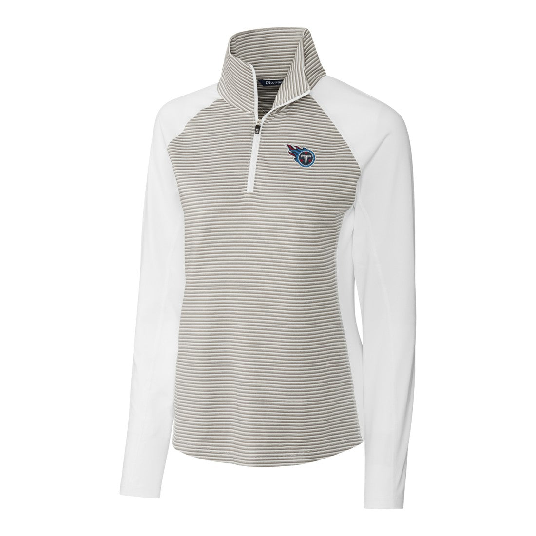 Cutter & Buck Women's Forge Tonal Stripe Half-Zip Pullover Jacket - Tennessee Titans