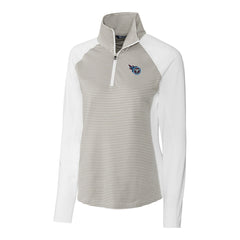 Cutter & Buck Women's Forge Tonal Stripe Half-Zip Pullover Jacket - Tennessee Titans