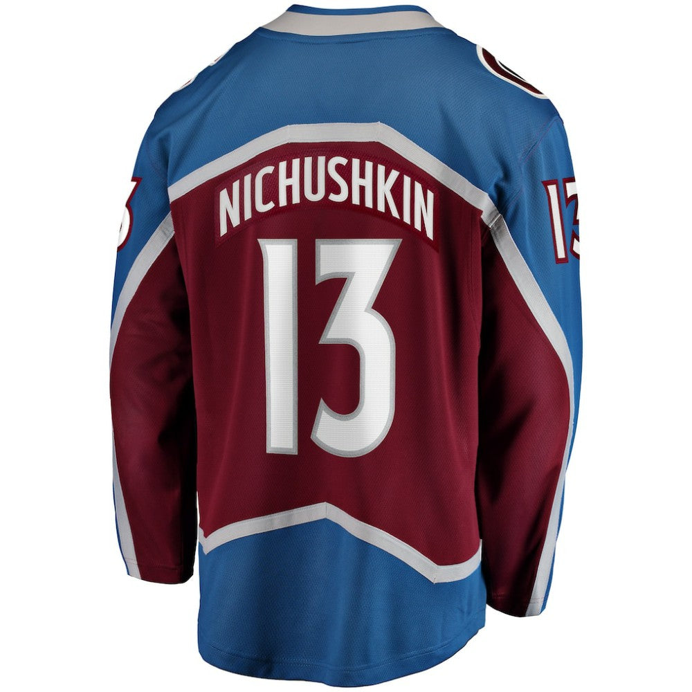 NHL Burgundy Valeri Nichushkin Colorado Avalanche Fanatics Breakaway Player Jersey