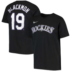 MLB Charlie Blackmon Colorado Rockies Nike Youth Name & Number T-Shirt