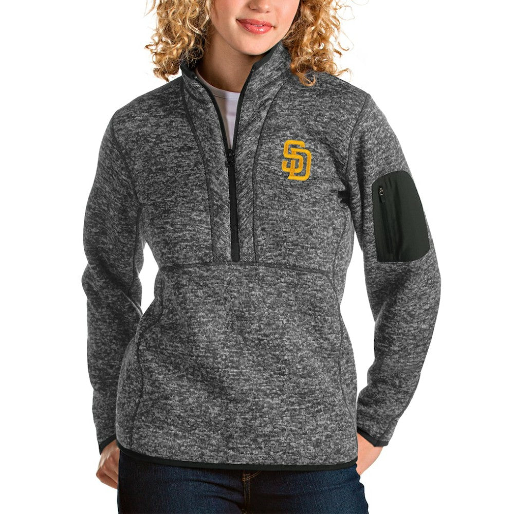 MLB San Diego Padres Antigua Women's Fortune Half-Zip Pullover Jacket