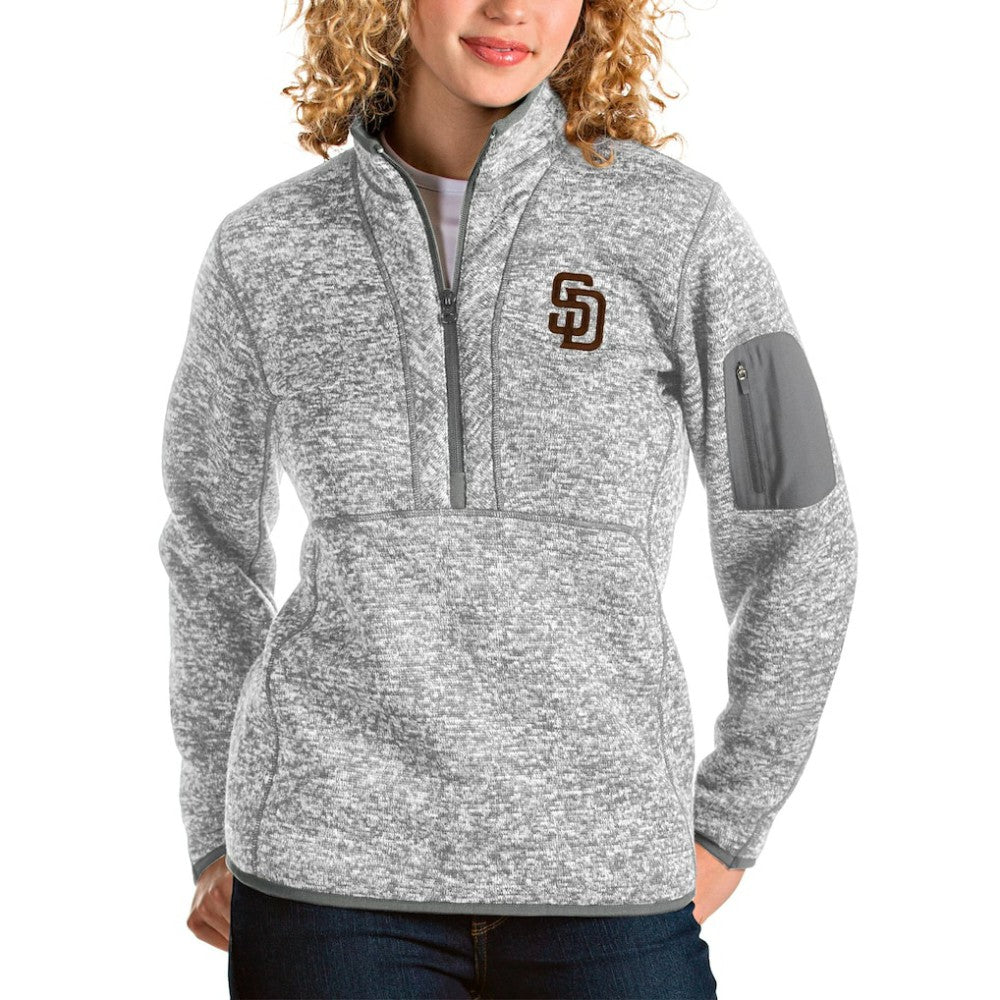 MLB San Diego Padres Antigua Women's Fortune Half-Zip Pullover Jacket