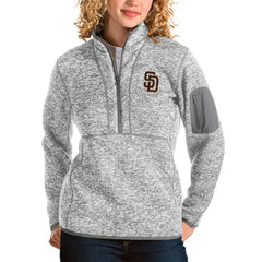MLB San Diego Padres Antigua Women's Fortune Half-Zip Pullover Jacket