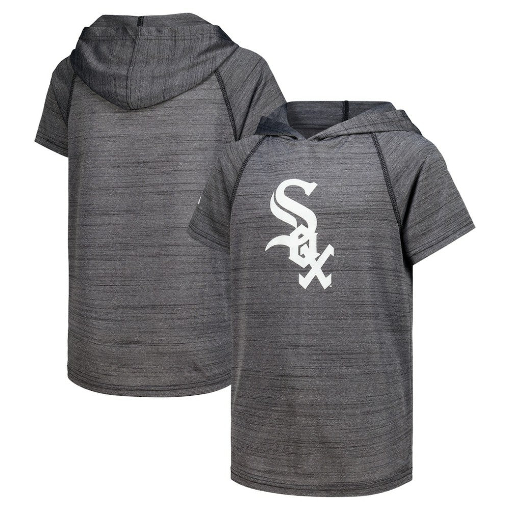 MLB Chicago White Sox Stitches Youth Raglan Short Sleeve Pullover Hoodie