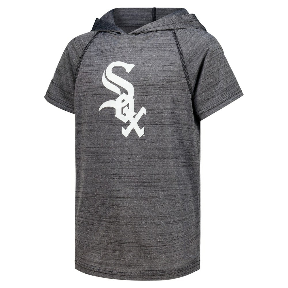 MLB Chicago White Sox Stitches Youth Raglan Short Sleeve Pullover Hoodie