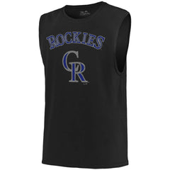 MLB Colorado Rockies Majestic Threads Softhand Muscle Tank Top
