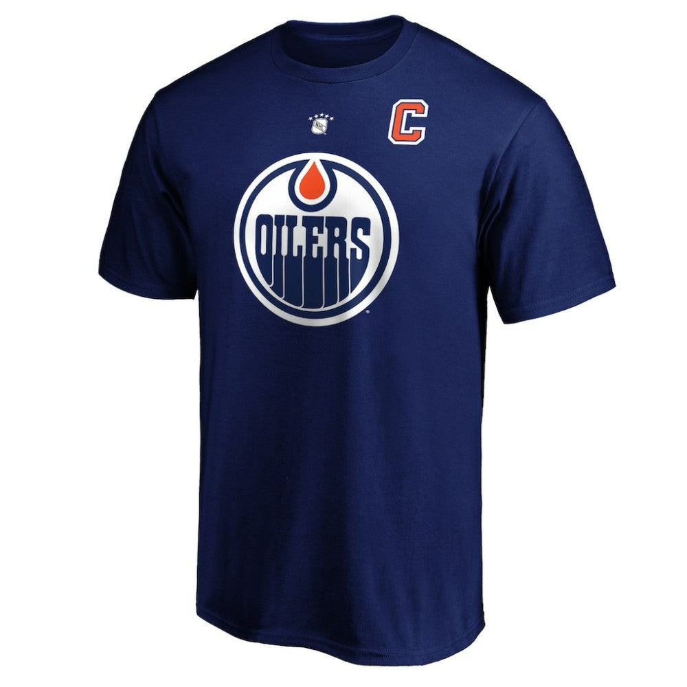 NHL Royal Wayne Gretzky Edmonton Oilers Fanatics Authentic Stack Retired Player Name & Number T-Shirt