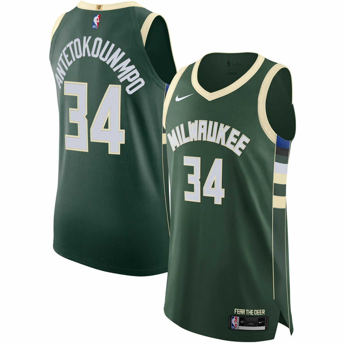 NBA Giannis Antetokounmpo Milwaukee Bucks Authentic Jersey