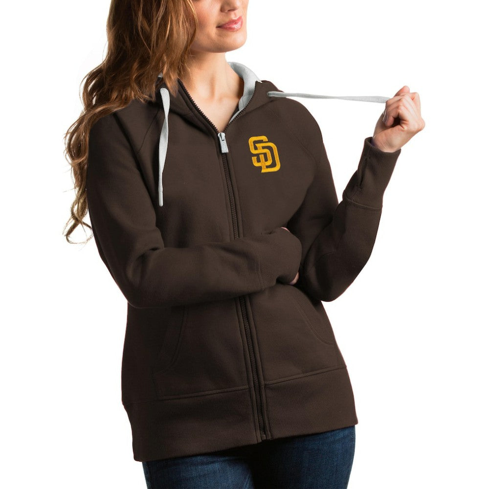 MLB San Diego Padres Antigua Women's Victory Full-Zip Hoodie