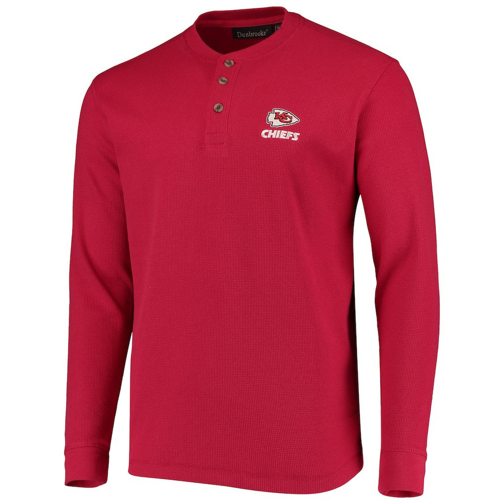 Dunbrooke Logo Maverick Thermal Henley Long Sleeve T-Shirt - Kansas City Chiefs