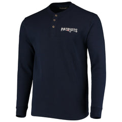 Dunbrooke Logo Maverick Thermal Henley Long Sleeve T-Shirt - New England Patriots