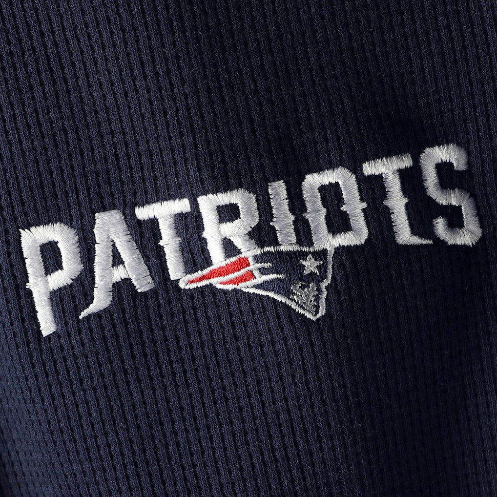 Dunbrooke Logo Maverick Thermal Henley Long Sleeve T-Shirt - New England Patriots