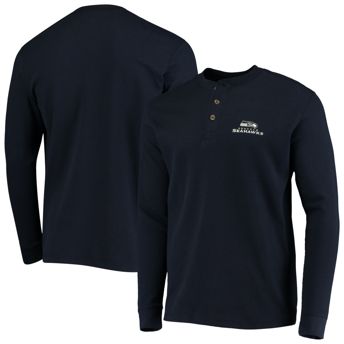 Dunbrooke Logo Maverick Thermal Henley Long Sleeve T-Shirt - Seattle Seahawks