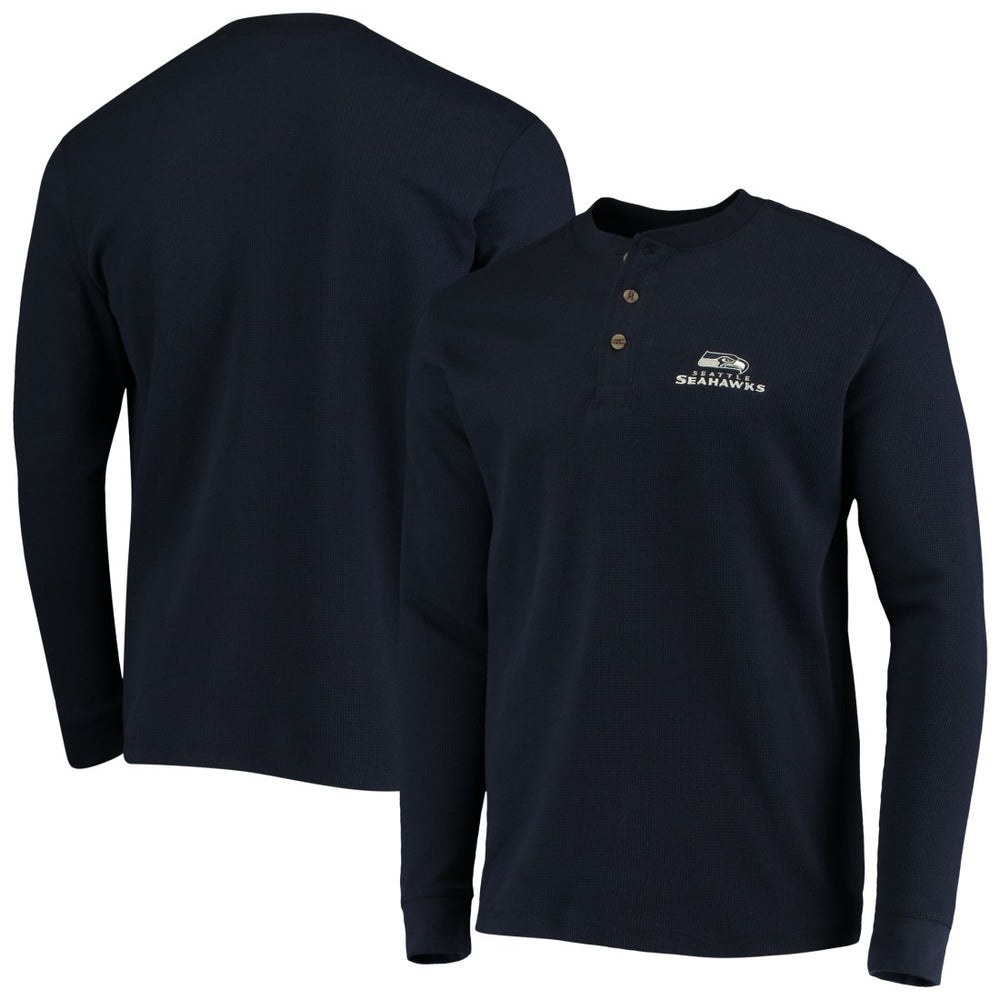 Dunbrooke Logo Maverick Thermal Henley Long Sleeve T-Shirt - Seattle Seahawks