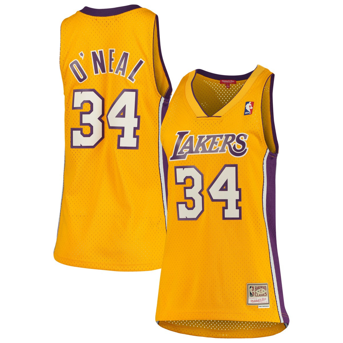 NBA Shaquille O'Neal Los Angeles Lakers Women's 1999/00 Hardwood Classics Swingman Jersey
