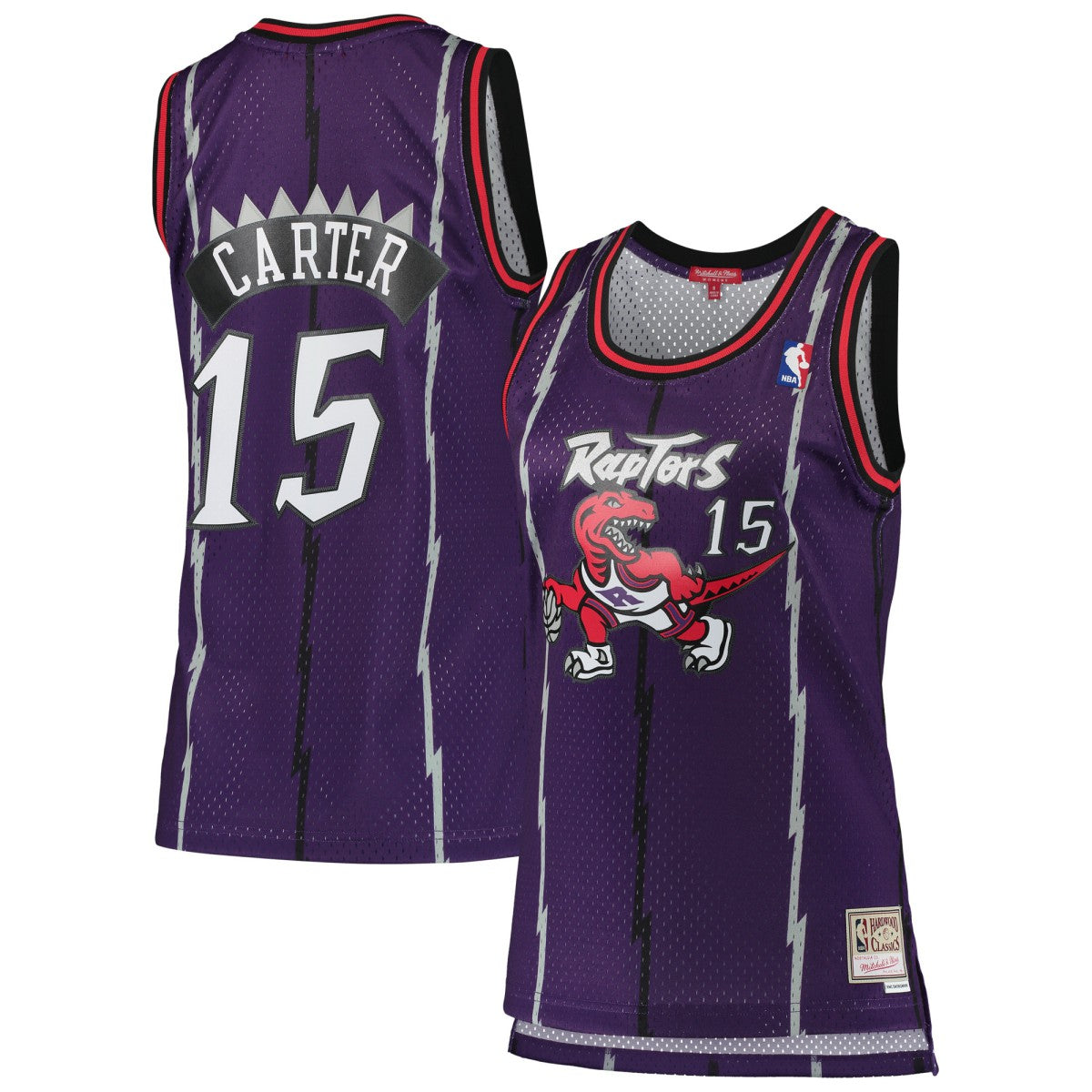 NBA Vince Carter Toronto Raptors Women's 1998/99 Hardwood Classics Swingman Jersey