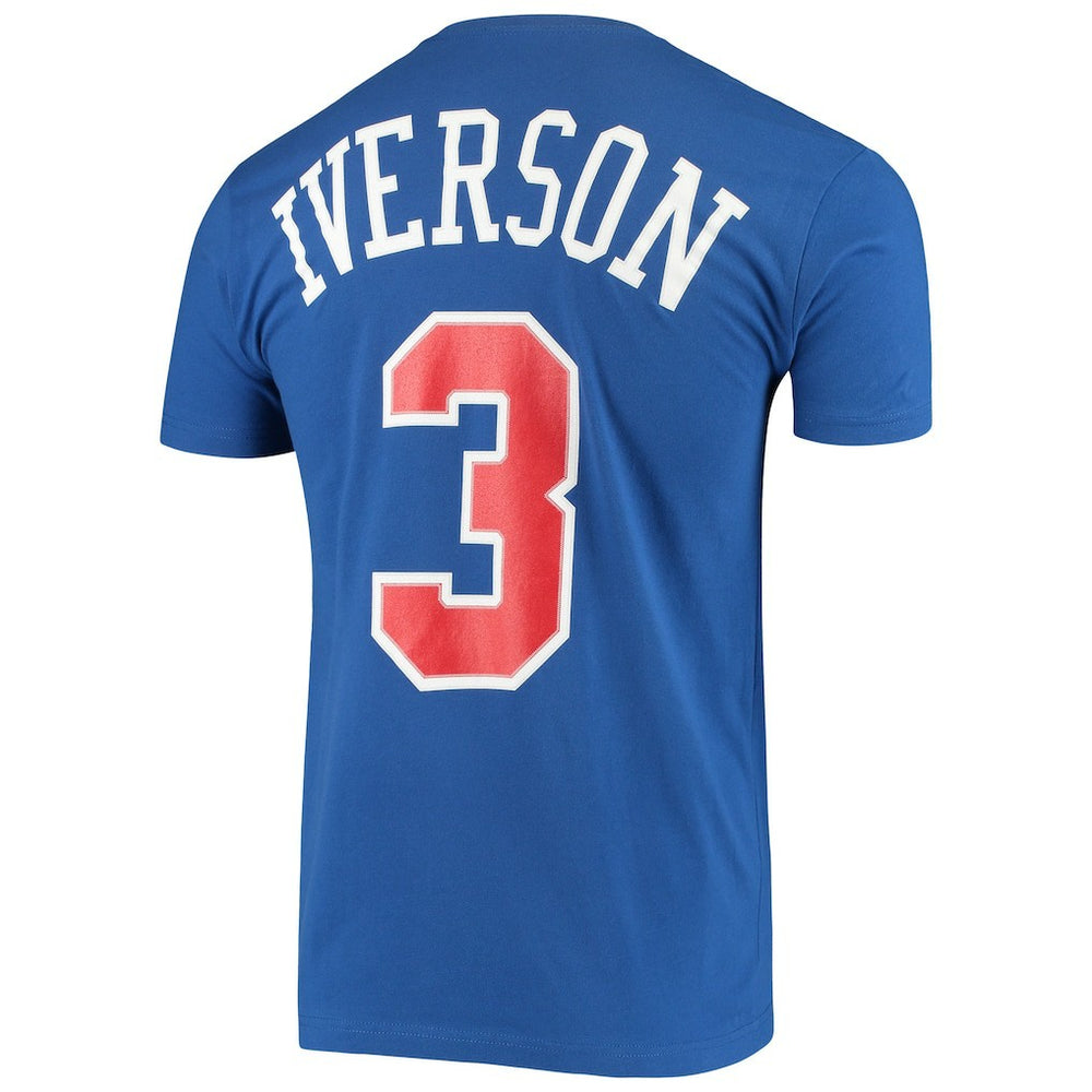 NBA Allen Iverson Philadelphia 76ers Hardwood Classics Name & Number Player T-Shirt