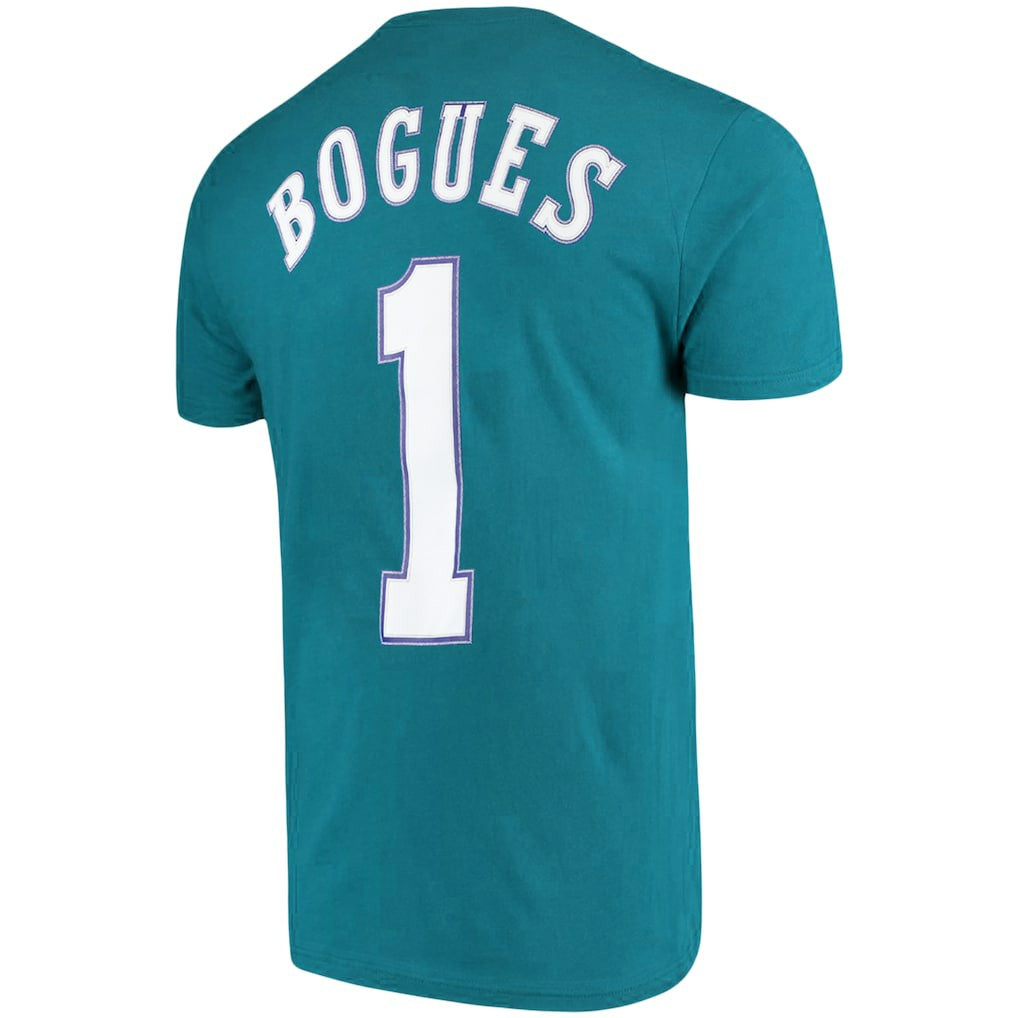 NBA Muggsy Bogues Charlotte Hornets Hardwood Classics Name & Number Player T-Shirt