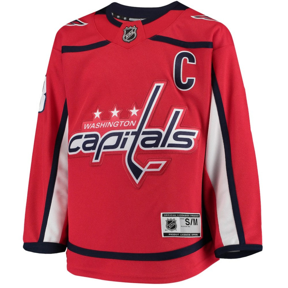 NHL Red Alexander Ovechkin Washington Capitals Youth Home Premier Player Jersey