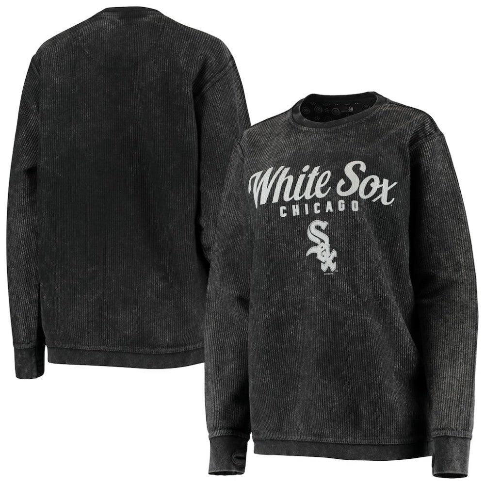 MLB Chicago White Sox G-III 4Her by Carl Banks Women's Comfy Cord Pullover Sweatshirt
