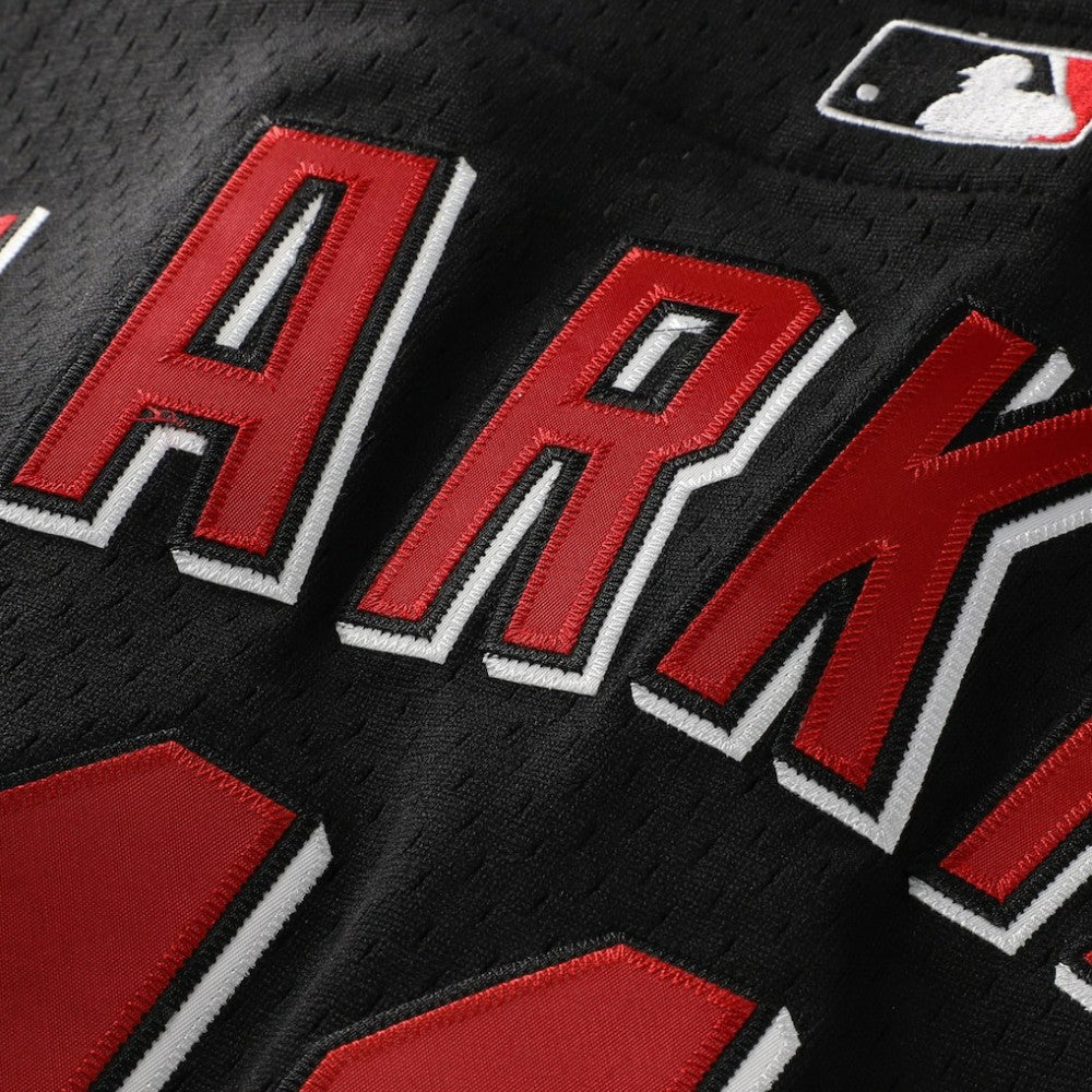 MLB Barry Larkin Cincinnati Reds Mitchell & Ness Cooperstown Collection Mesh Batting Practice Button-Up Jersey