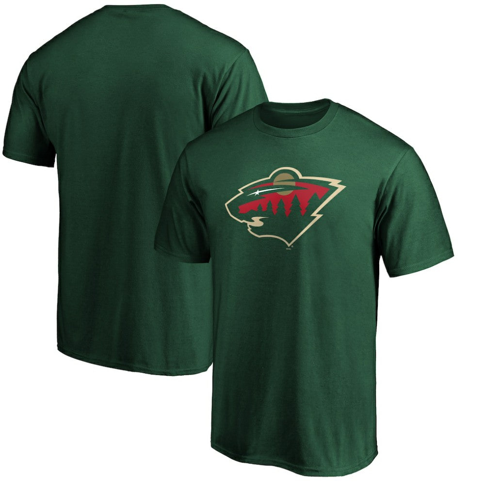 NHL Green Minnesota Wild Fanatics Team Primary Logo T-Shirt