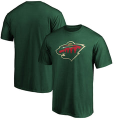 NHL Green Minnesota Wild Fanatics Team Primary Logo T-Shirt