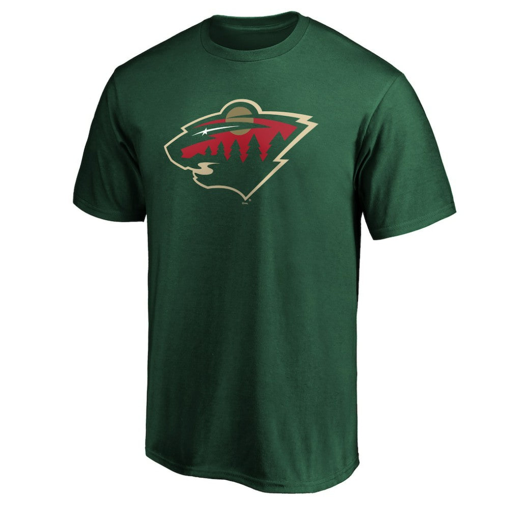 NHL Green Minnesota Wild Fanatics Team Primary Logo T-Shirt