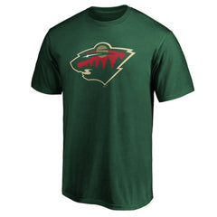 NHL Green Minnesota Wild Fanatics Team Primary Logo T-Shirt