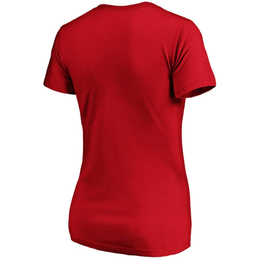 MLB Philadelphia Phillies Fanatics Women's Victory Script V-Neck T-Shirt