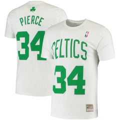 NBA Paul Pierce Boston Celtics Hardwood Classics Stitch Name & Number T-Shirt
