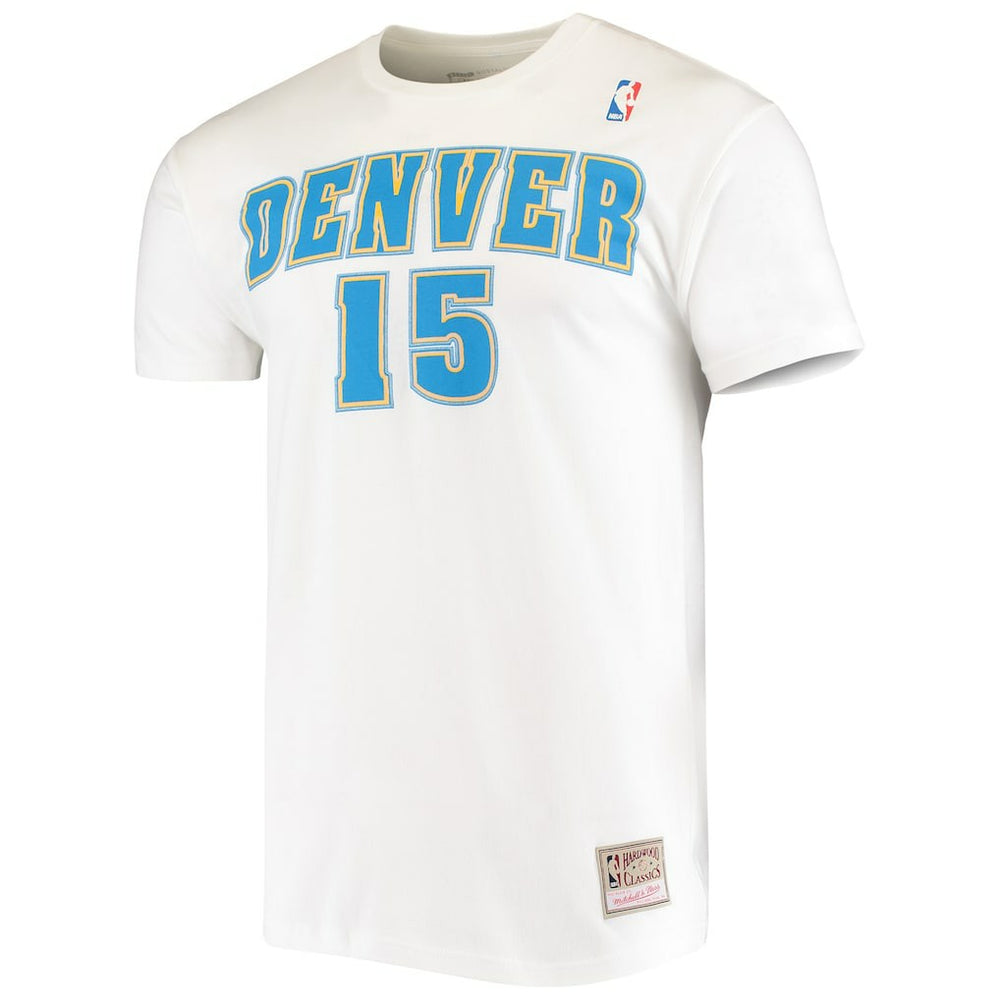 NBA Carmelo Anthony Denver Nuggets Hardwood Classics Stitch Name & Number T-Shirt