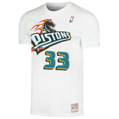 NBA Grant Hill Detroit Pistons Hardwood Classics Stitch Name & Number T-Shirt sale