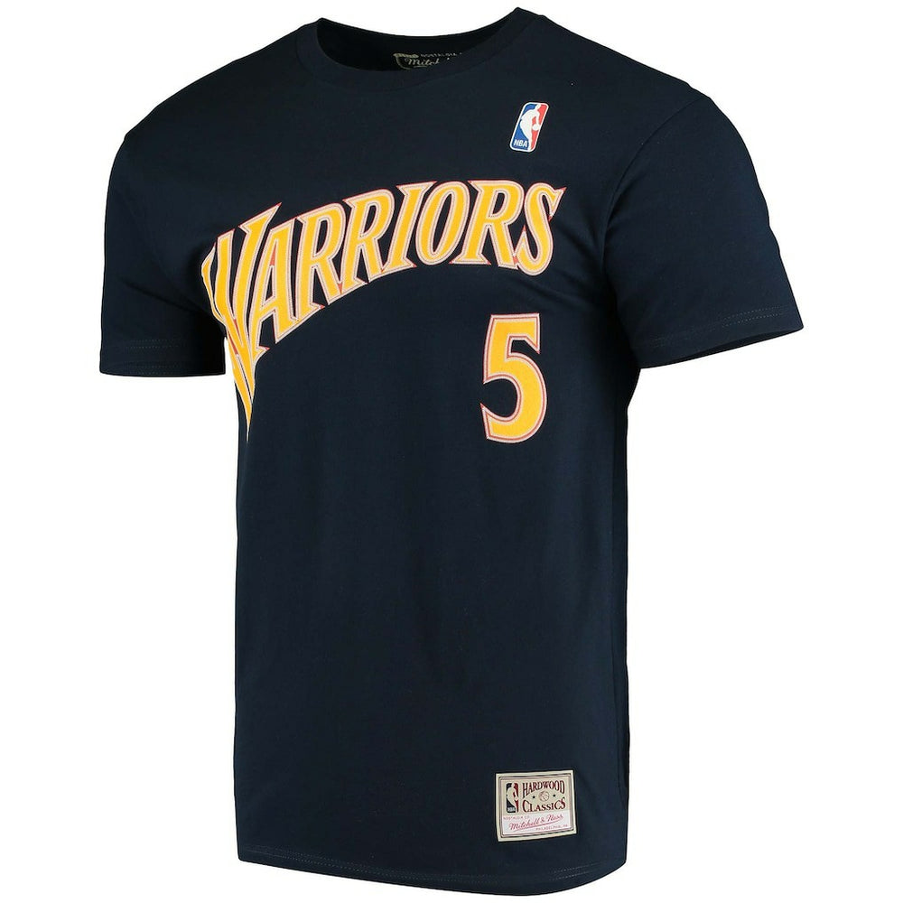 NBA Baron Davis Golden State Warriors Hardwood Classics Stitch Name & Number T-Shirt sale