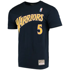 NBA Baron Davis Golden State Warriors Hardwood Classics Stitch Name & Number T-Shirt sale