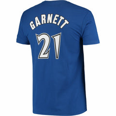 NBA Kevin Garnett Minnesota Timberwolves Hardwood Classics Stitch Name & Number T-Shirt