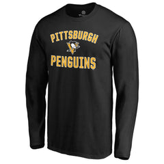 NHL Black Pittsburgh Penguins Fanatics Team Victory Arch Long Sleeve T-Shirt