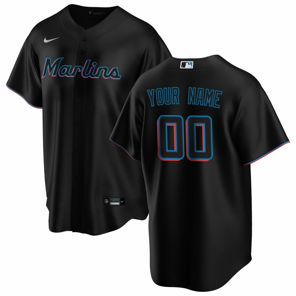 MLB Miami Marlins Nike Alternate Replica Custom Jersey