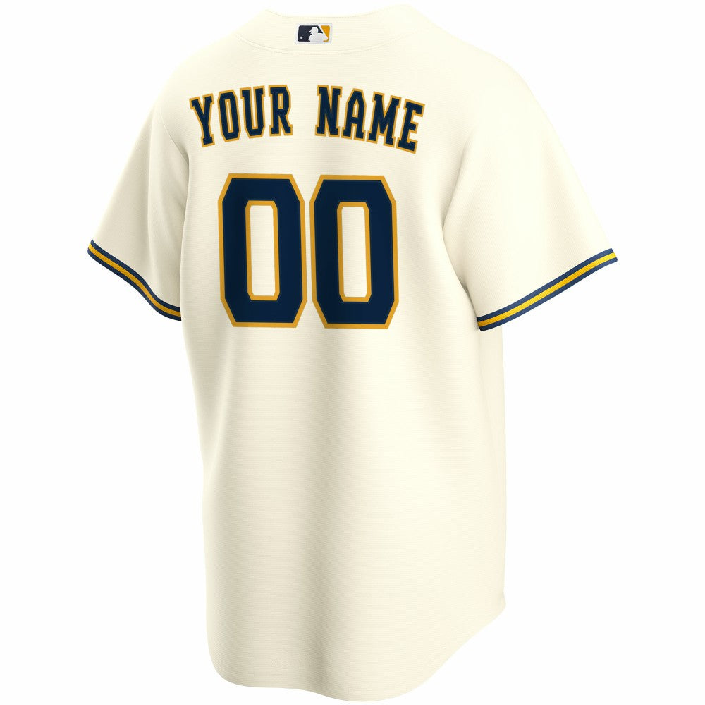 MLB Milwaukee Brewers Nike Home Replica Custom Jersey