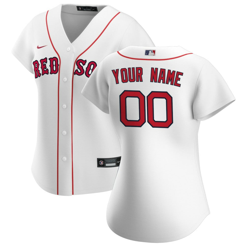 MLB Boston Red Sox Nike Women's Home Replica Custom Jersey