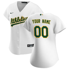 MLB Athletics Nike Women's Home Replica Custom Jersey