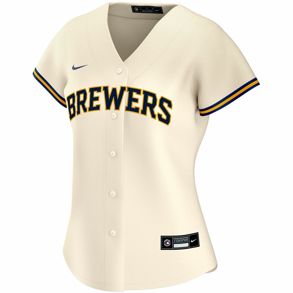 MLB Milwaukee Brewers Nike Women's Home Replica Custom Jersey