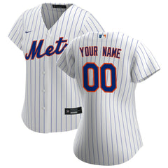 MLB New York Mets Nike Women's Home Replica Custom Jersey