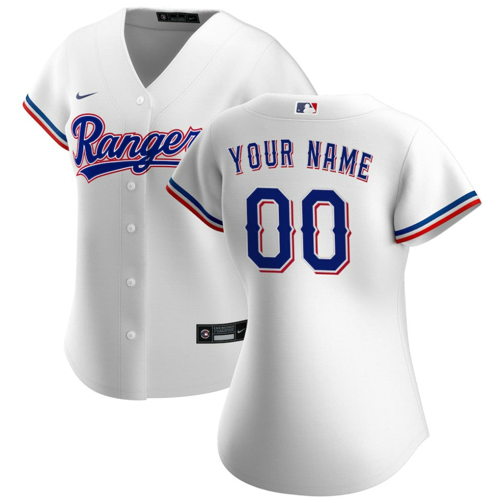 MLB Texas Rangers Nike Women's Home Replica Custom Jersey