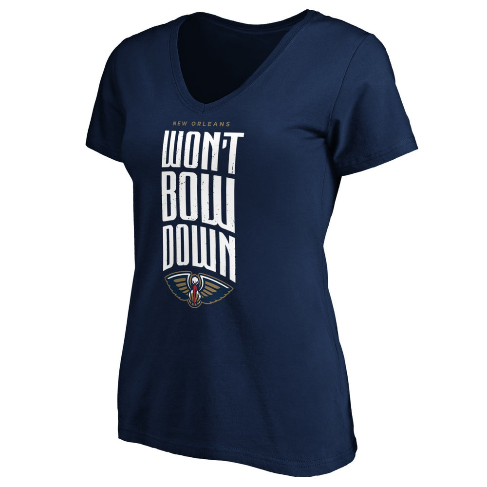 NBA New Orleans Pelicans Women's Won't Bow Down V-Neck T-Shirt