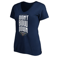 NBA New Orleans Pelicans Women's Won't Bow Down V-Neck T-Shirt