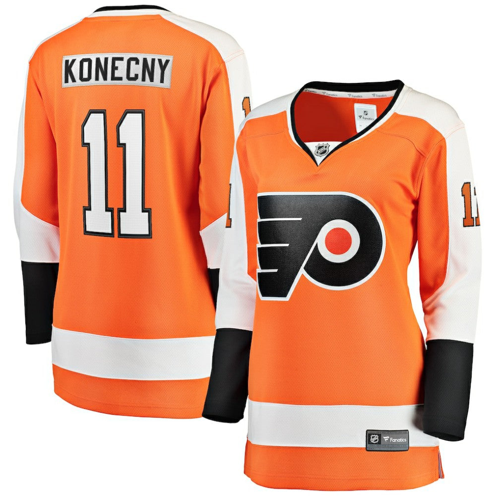 NHL Orange Travis Konecny Philadelphia Flyers Fanatics Women's Home Breakaway Jersey