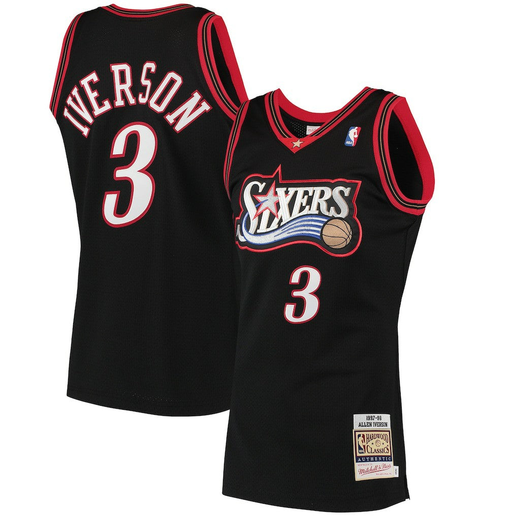 NBA Allen Iverson Philadelphia 76ers 1997/98 Hardwood Classics Authentic Jersey