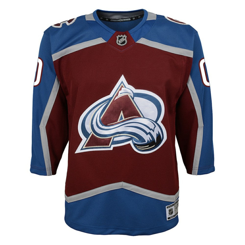 NHL Burgundy Colorado Avalanche Youth Home Premier Custom Jersey